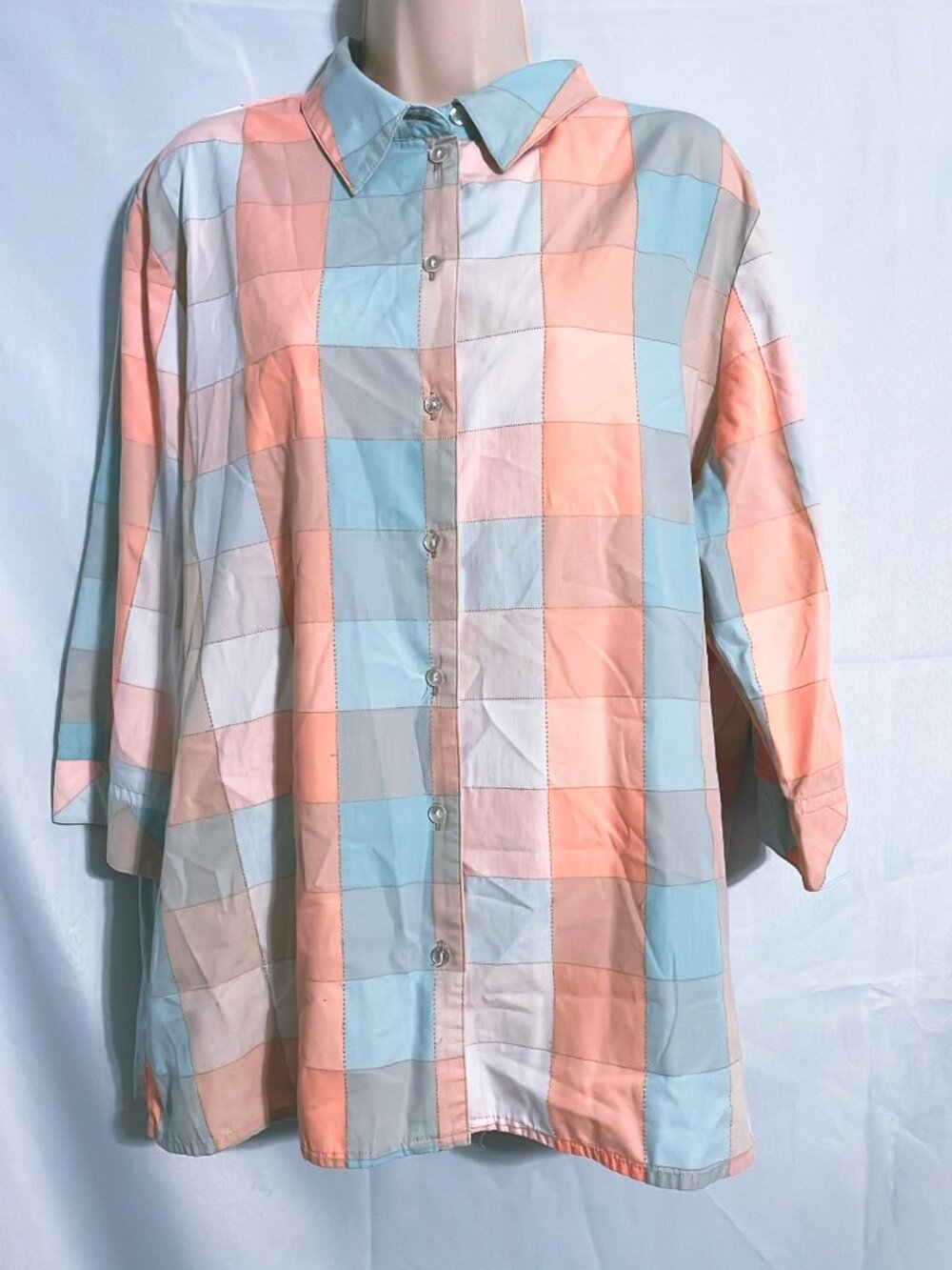 Alia Multicolor Button Up Shirt Size 18